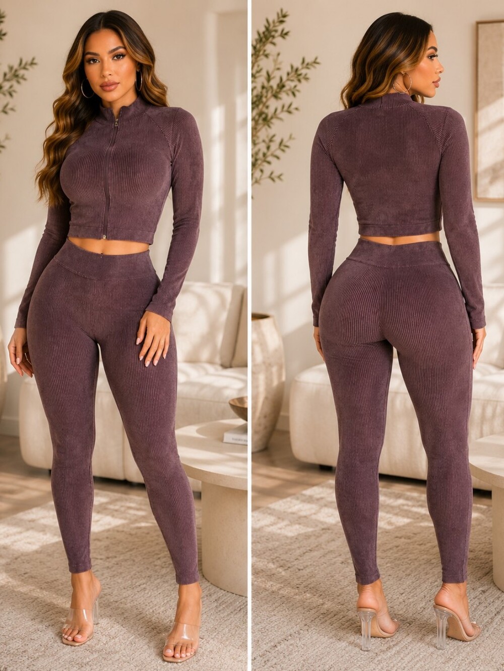 Amal Two-piece Set-Brown